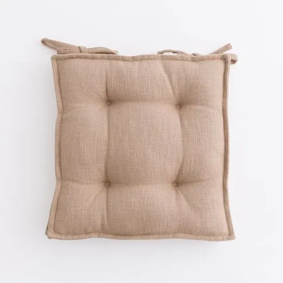 Chair Seat Pad with Handle - Dark Sand, Cotton