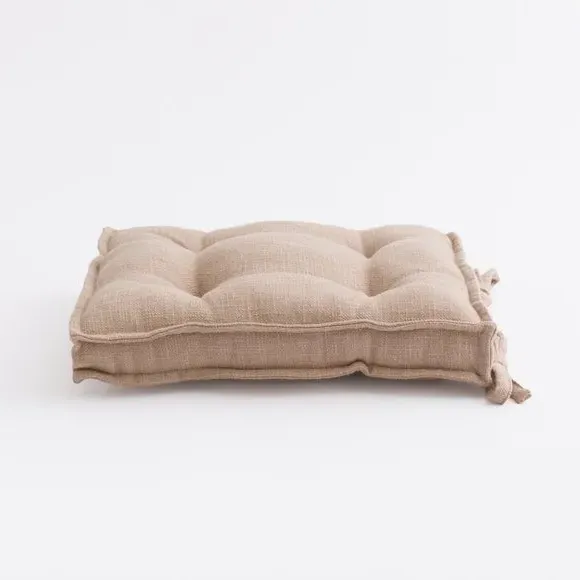 Chair Seat Pad with Handle - Dark Sand, Cotton