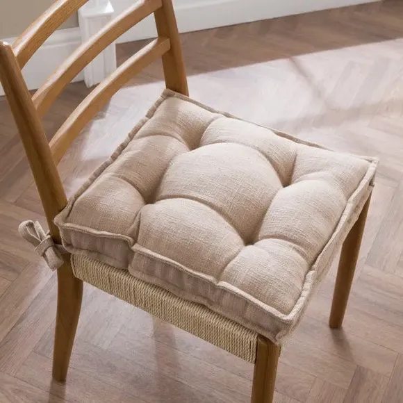Chair Seat Pad with Handle - Dark Sand, Cotton image