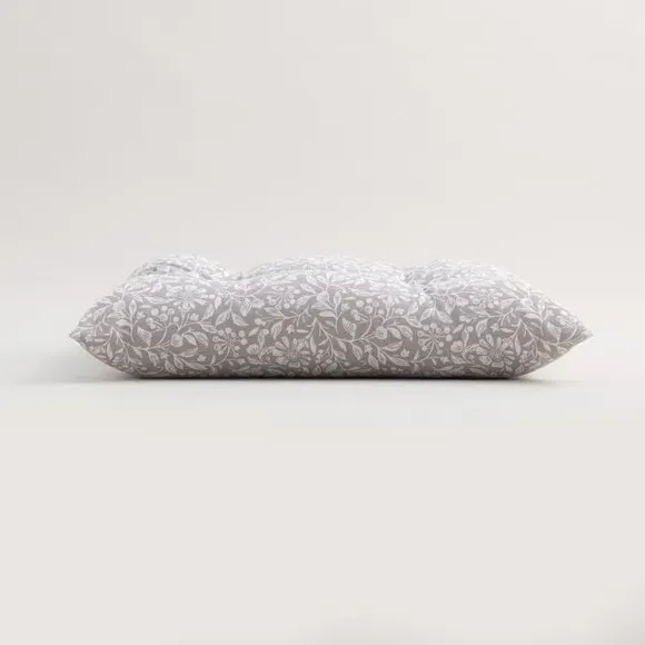 Chair Seat Pad with Ties - Grey, Cotton