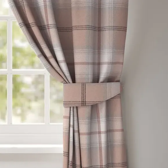 Check Curtain Tieback - Blush image