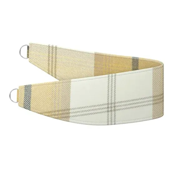 Check Curtain Tieback - Ochre