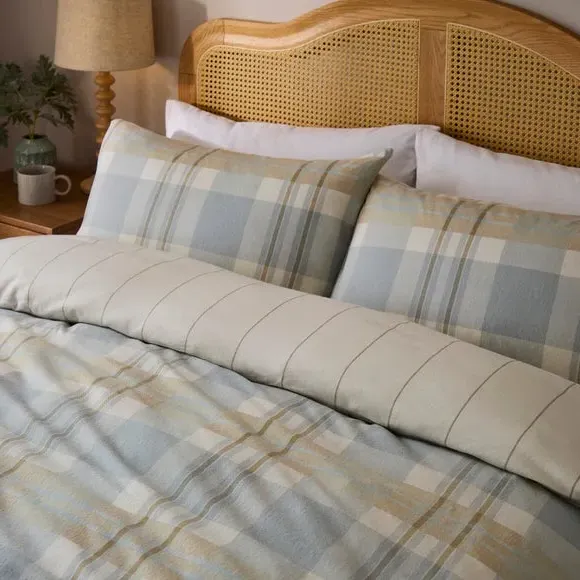 Check Duvet Cover Set - Multicolor, Cotton