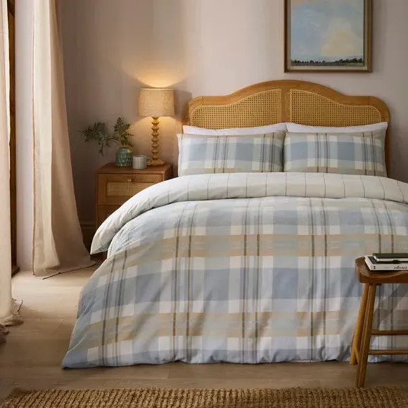 Check Duvet Cover Set - Multicolor, Cotton