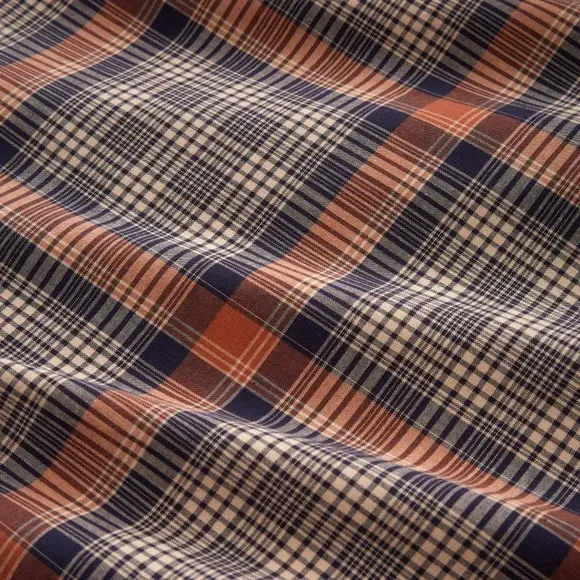 Check Duvet Cover Set - Navy, Cotton
