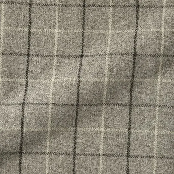 Check Pattern Fabric by the Metre - Grey