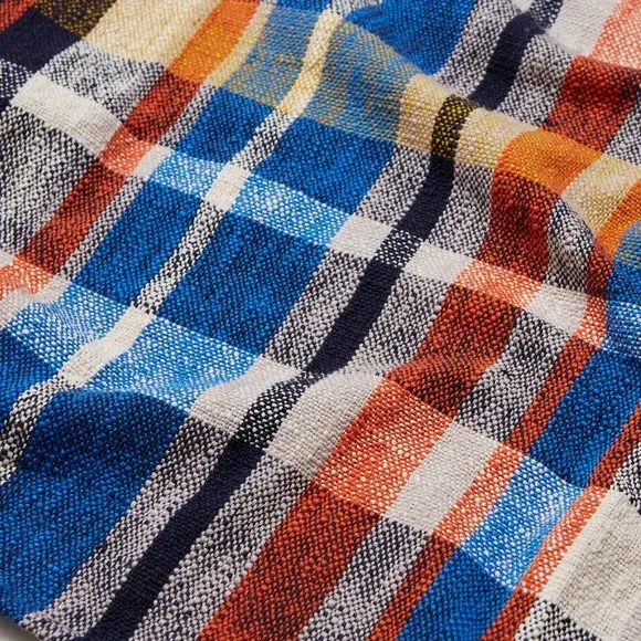 Check Woven Throw Blanket - Multicolor