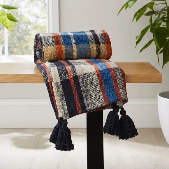 Check Woven Throw Blanket - Multicolor image