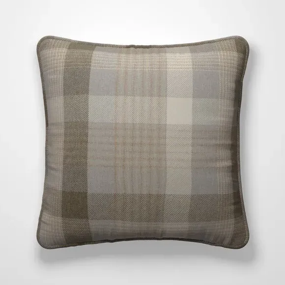 Checked Cushion Cover - Cloud