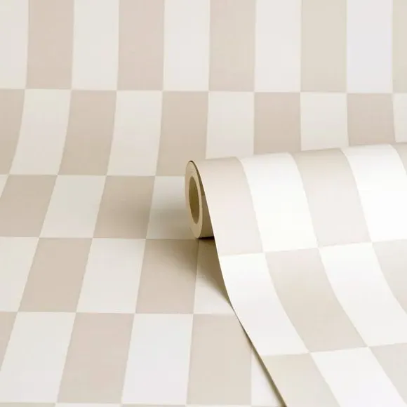 Checkerboard Wallpaper - Natural