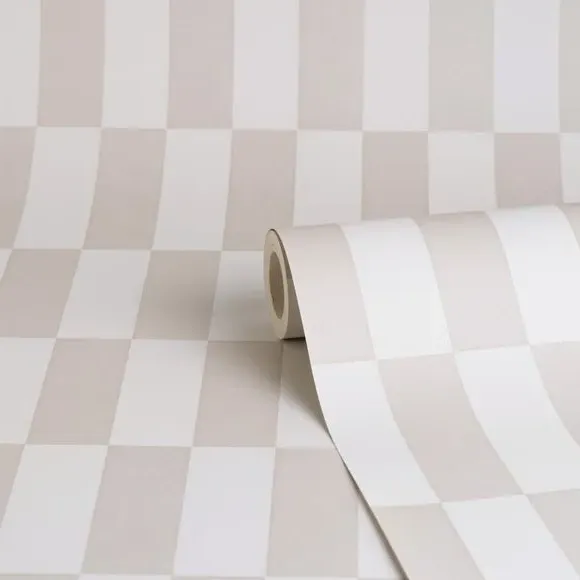Checkerboard Wallpaper - Natural