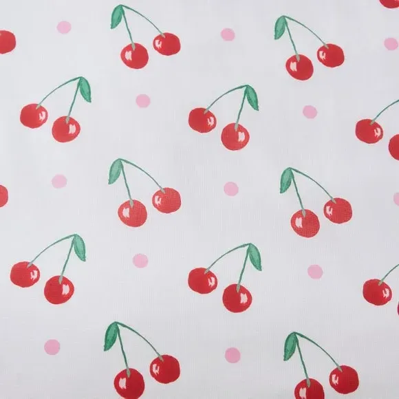 Cherries Duvet Cover Set - White, Polycotton