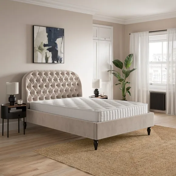 Chesterfield Bed Frame - Natural, Fabric