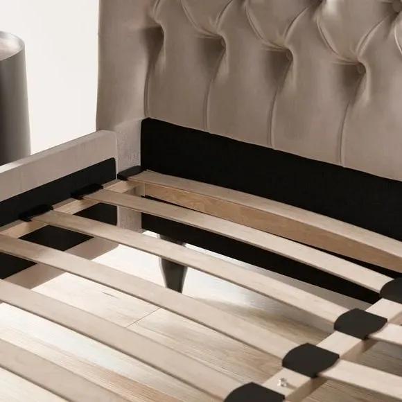 Chesterfield Bed Frame - Natural, Fabric