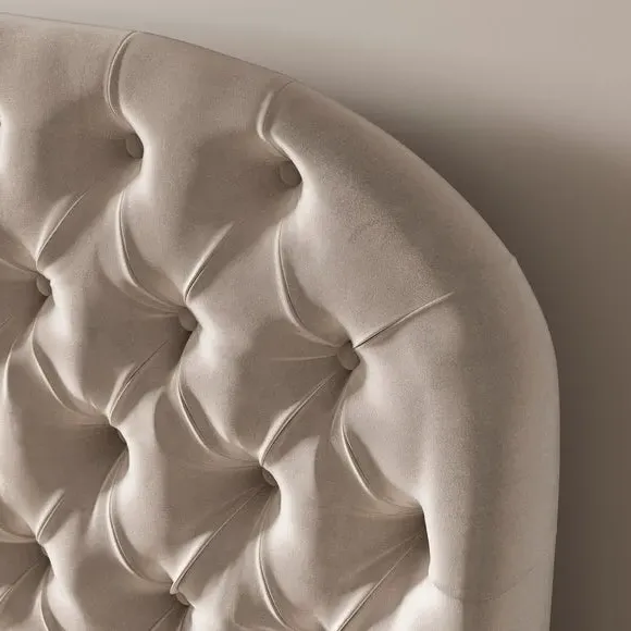 Chesterfield Bed Frame - Natural, Fabric