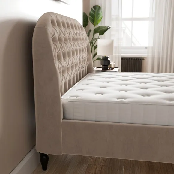 Chesterfield Bed Frame - Natural, Fabric