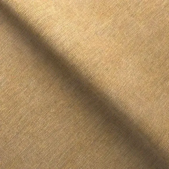 Chesterfield Footstool - Ochre, Faux Linen