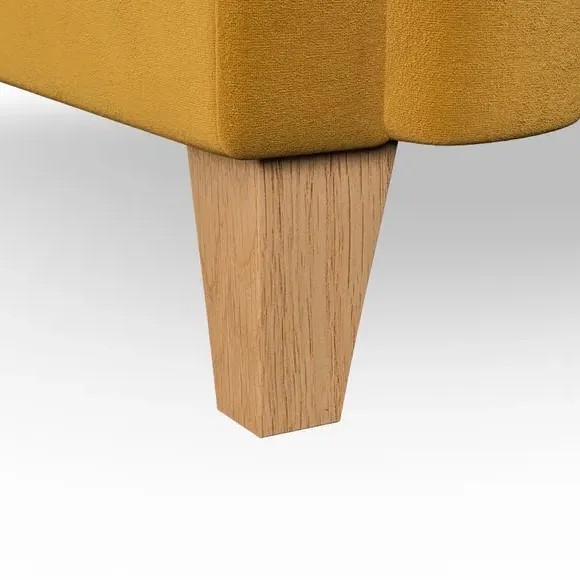 Chesterfield Snuggle Chair - Amber, Velvet
