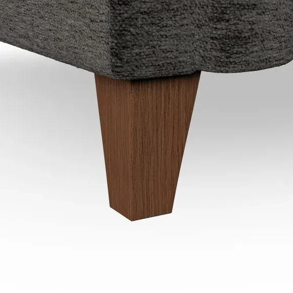 Chesterfield Snuggle Chair - Charcoal, Chenille