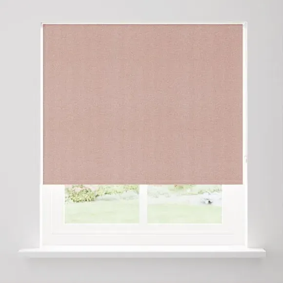 Chevron Blackout Roller Blind - Blush, Polyester