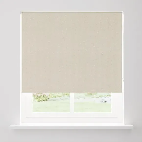 Chevron Blackout Roller Blind - Mushroom, Polyester