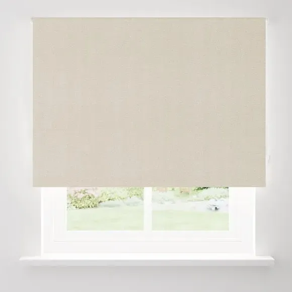 Chevron Blackout Roller Blind - Mushroom, Polyester