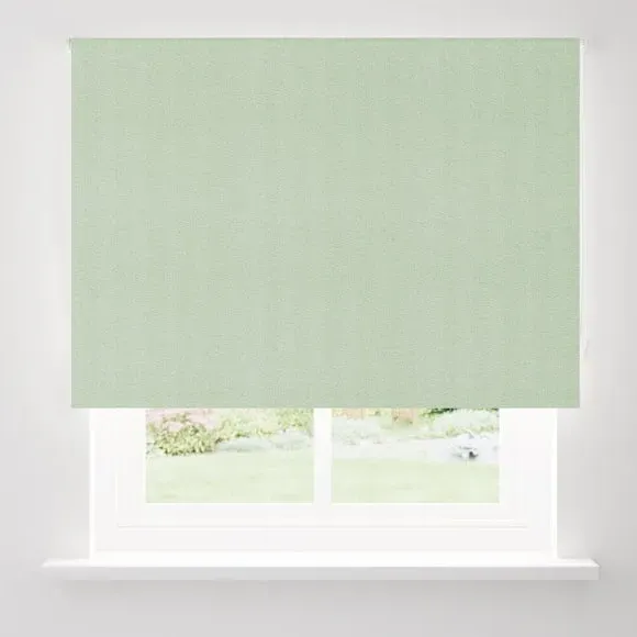 Chevron Blackout Roller Blind - Sage, Polyester