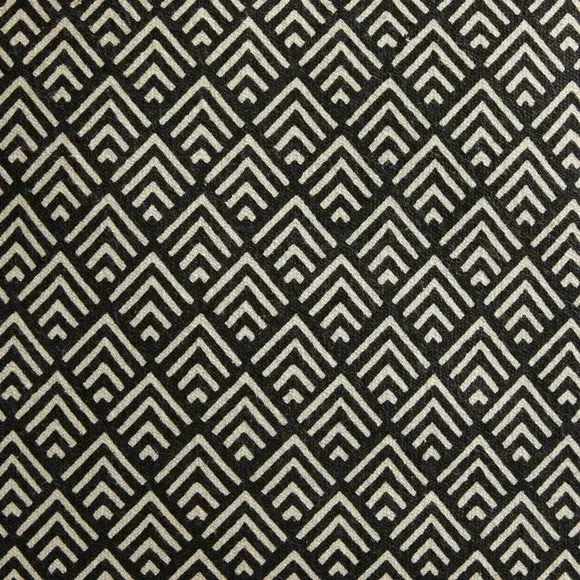 Chevron Cushion with Reversible Print - Cotton