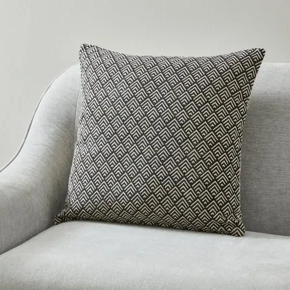 Chevron Cushion with Reversible Print - Cotton image