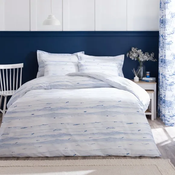 Chinoiserie Duvet Cover Set - Blue, Polycotton