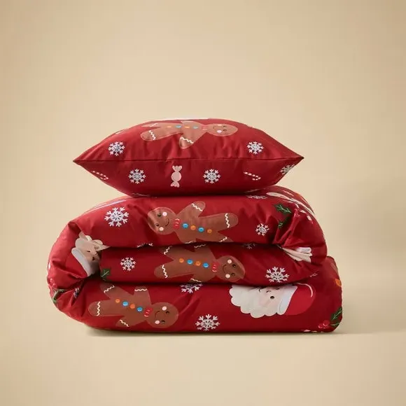 Christmas Quilt Cover Set - Multicolor, Polycotton