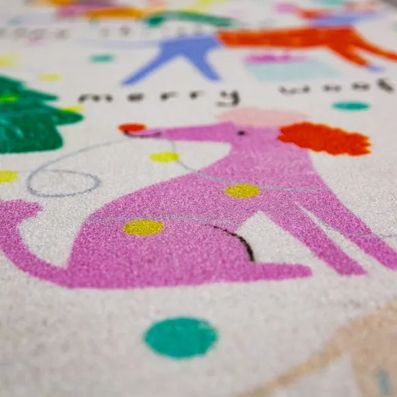 Christmas Runner with Anti-Slip - Multicolor