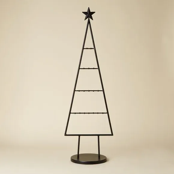 Christmas Tree Ornament - Black, Iron