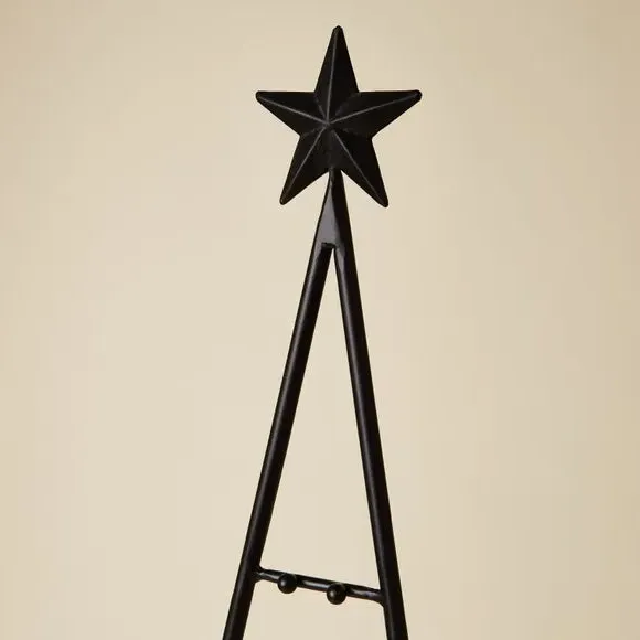 Christmas Tree Ornament - Black, Iron