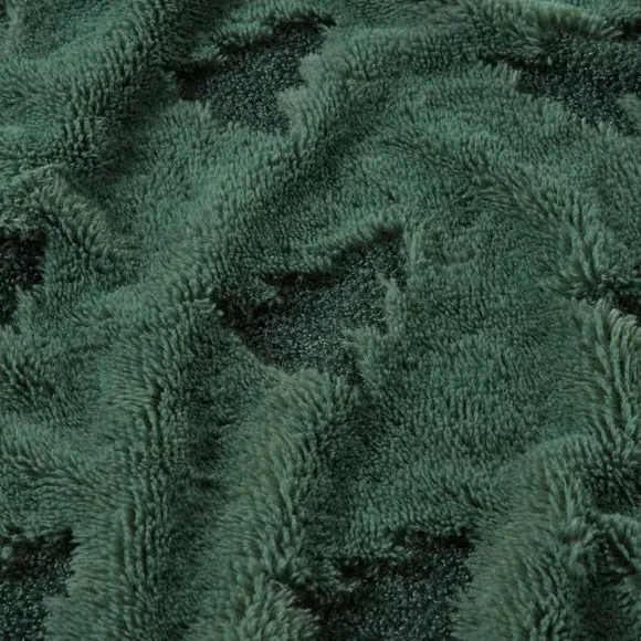 Christmas Tree Throw Blanket - Green, Faux Fur