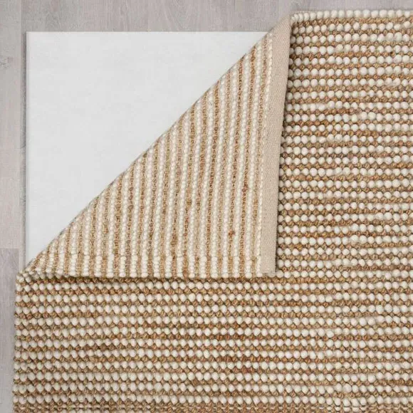 Chunky Textured Rug - Natural, Jute Wool Blend