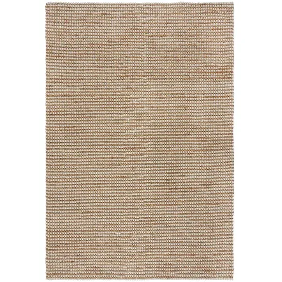 Chunky Textured Rug - Natural, Jute Wool Blend