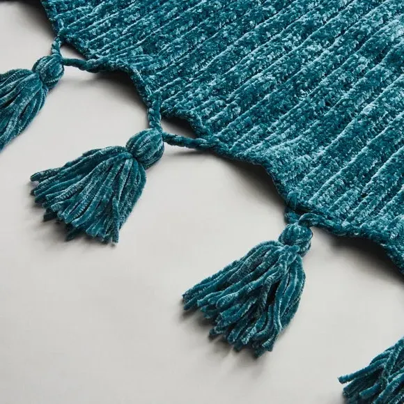 Chunky Throw Blanket - Peacock, Chenille