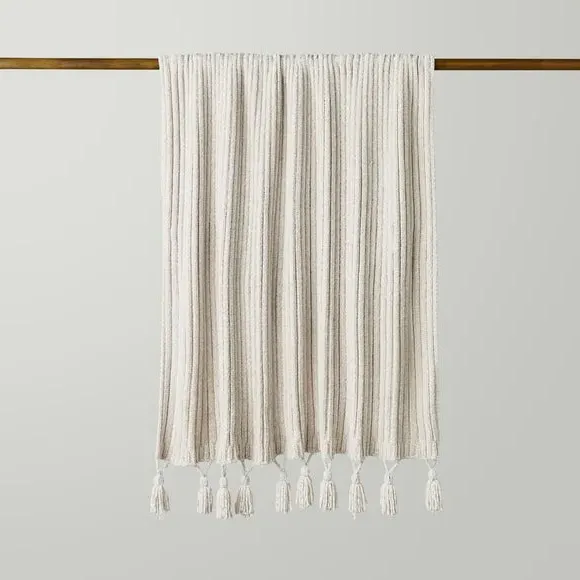 Chunky Throw Blanket - Sandstone, Chenille