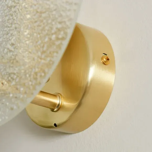 Circlet Wall Light with Glass Shade - Clear