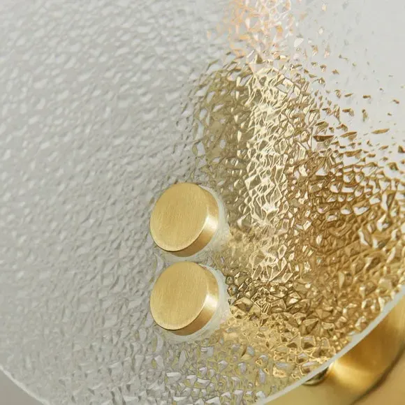 Circlet Wall Light with Glass Shade - Clear