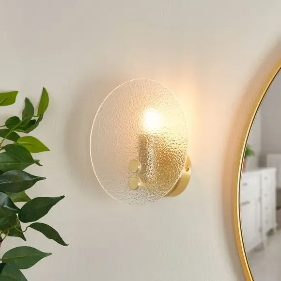 Circlet Wall Light with Glass Shade - Clear image