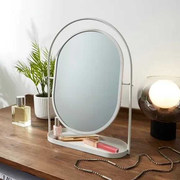 Circular Dressing Table Mirror - Natural image