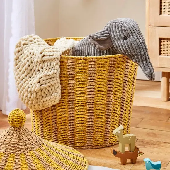 Circus Tent Storage Basket - Yellow