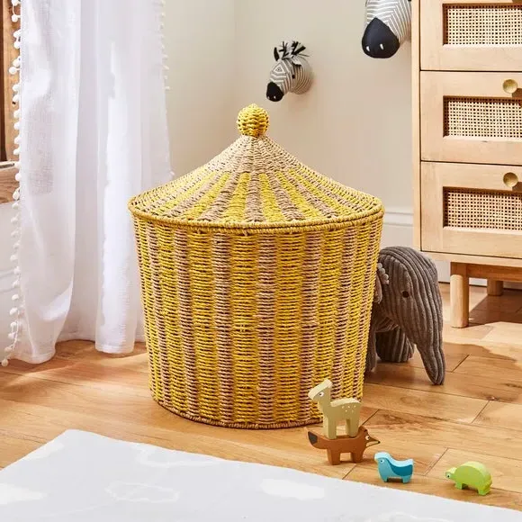 Circus Tent Storage Basket - Yellow image
