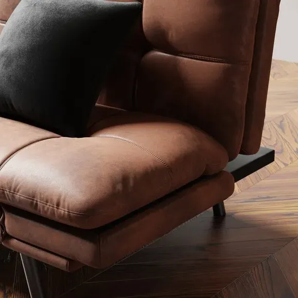 Clic Clac Sofa Bed Quilted - Tan, Faux Leather