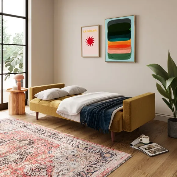 Clic Clac Sofa Bed with Mechanism - Gold, Chenille