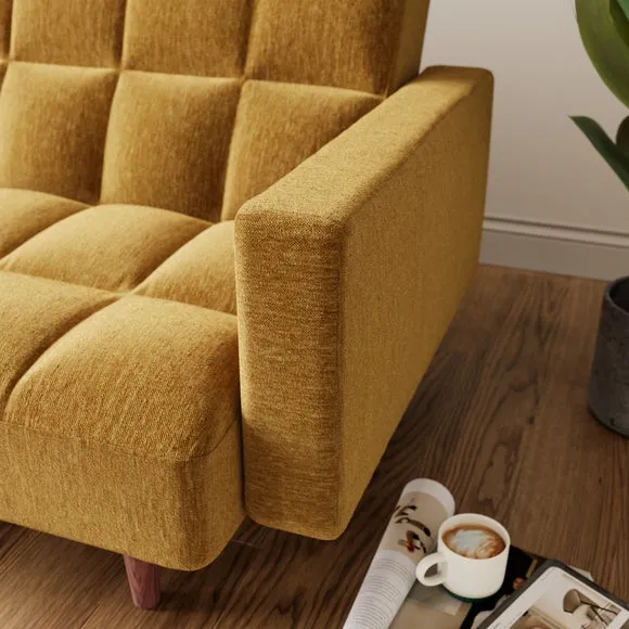 Clic Clac Sofa Bed with Mechanism - Gold, Chenille