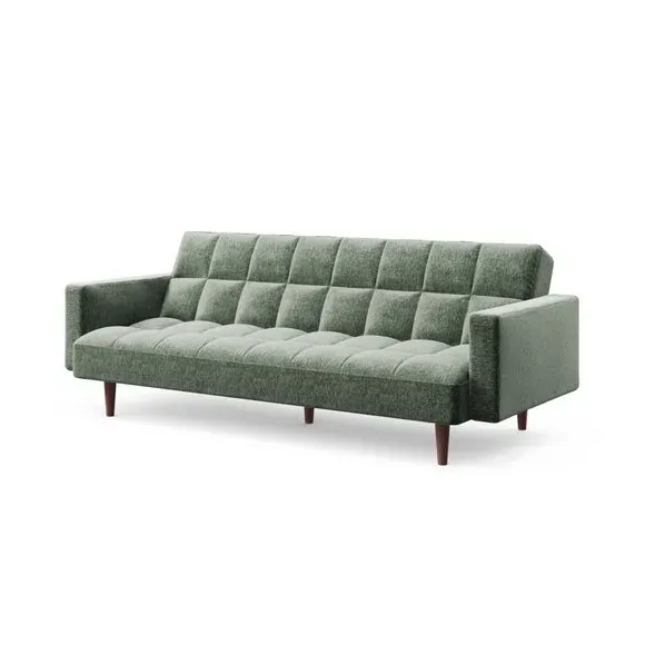 Clic Clac Sofa Bed with Mechanism - Green, Chenille