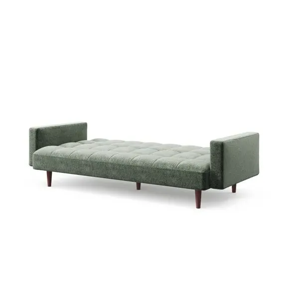 Clic Clac Sofa Bed with Mechanism - Green, Chenille
